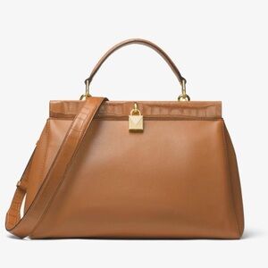 Michael Kors Tan Leather Satchel